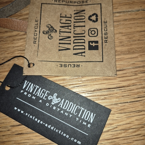 NWT's Vintage Addiction ,Owe Veterans Recycled MILITARY TENT Small Crossbody, - Picture 3 of 5